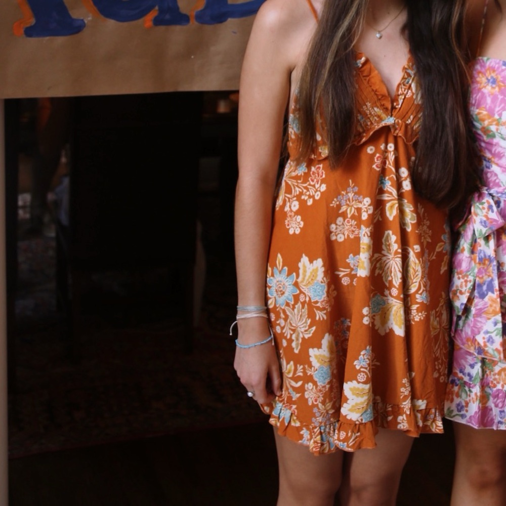 Free people Orange sundress